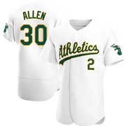 Austin Allen Men's Oakland Athletics Home Jersey - White Authentic