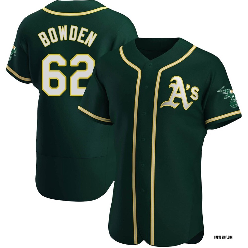 Ben Bowden Men's Oakland Athletics Alternate Jersey - Green Authentic