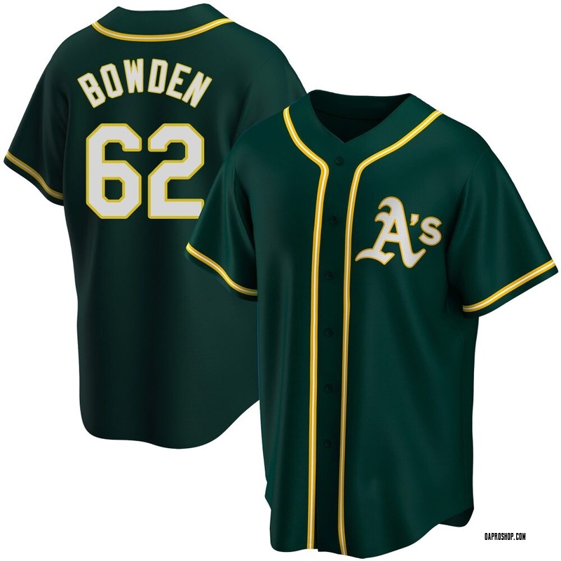 Ben Bowden Youth Oakland Athletics Alternate Jersey - Green Replica