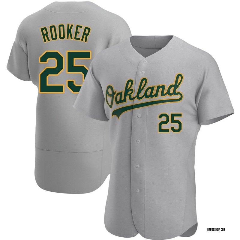 Brent Rooker Men's Oakland Athletics Road Jersey - Gray Authentic