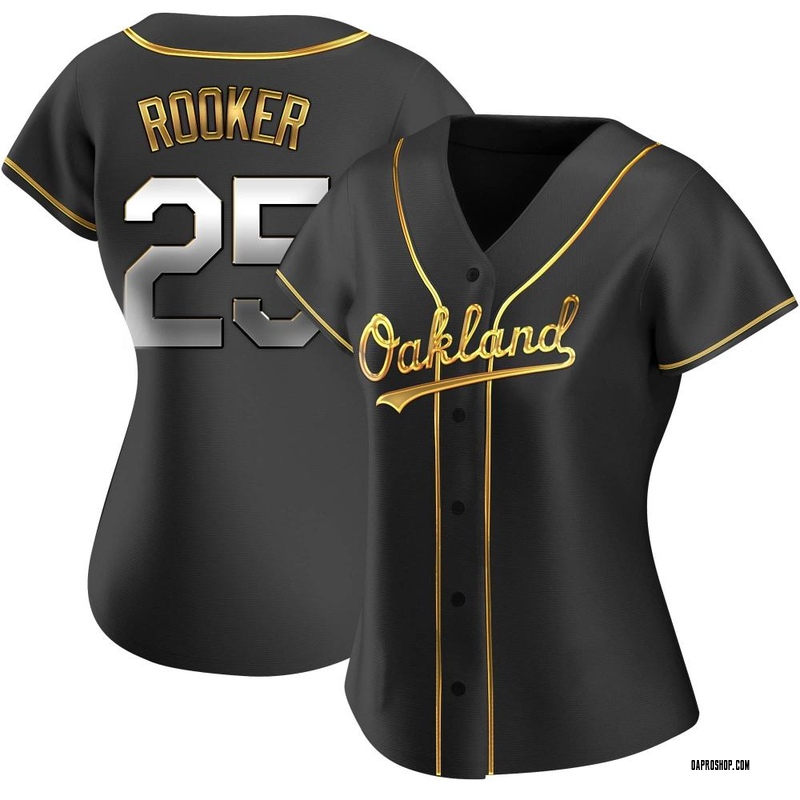 Brent Rooker Women's Oakland Athletics Alternate Jersey - Black Golden  Replica