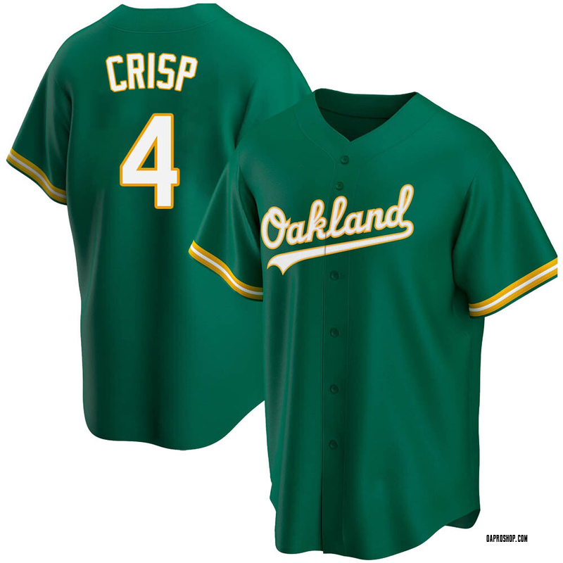Coco Crisp Men's Oakland Athletics Alternate Jersey - Kelly Green Replica