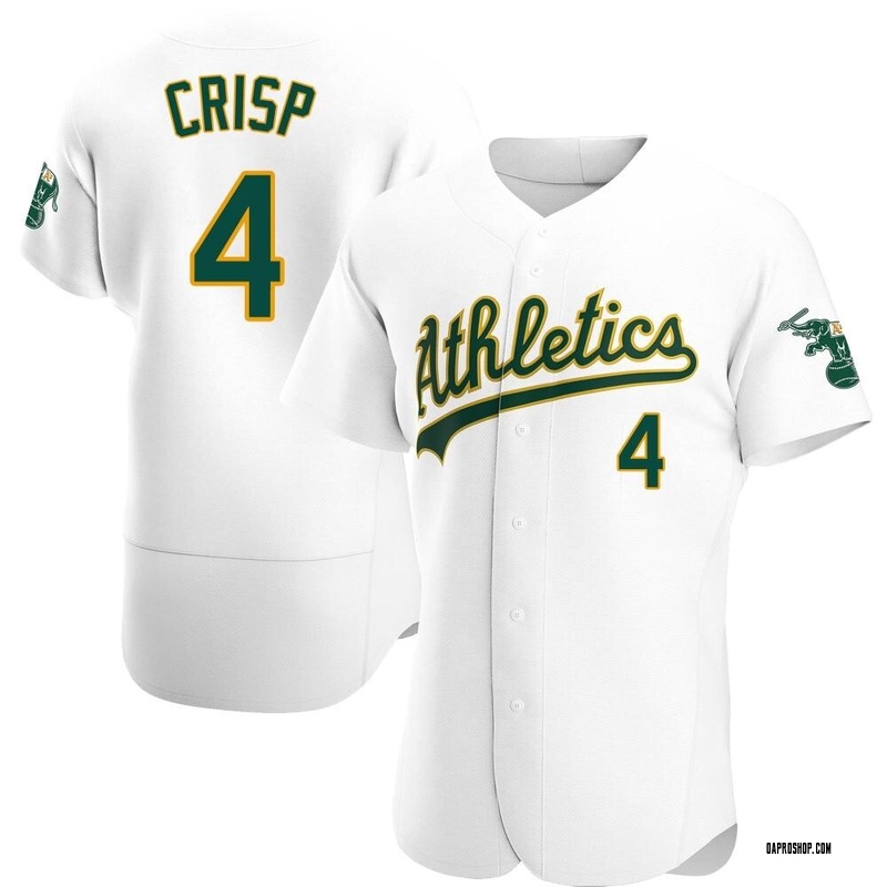 Coco Crisp Men's Oakland Athletics Home Jersey - White Authentic