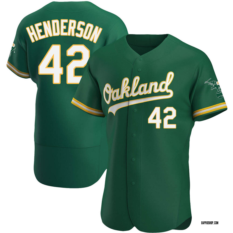 Dave Henderson Men's Oakland Athletics Alternate Jersey - Kelly Green Authentic