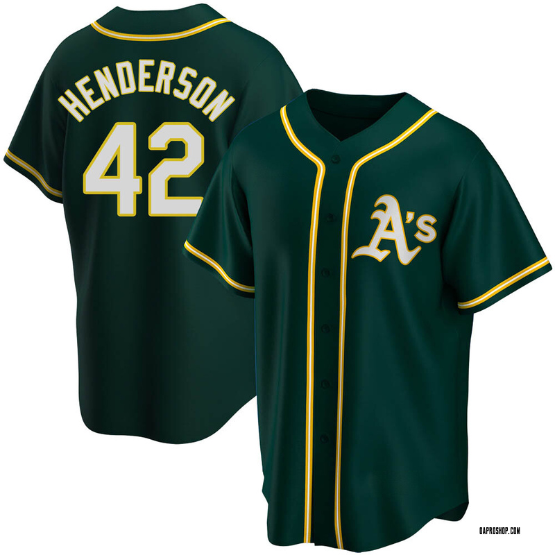Dave Henderson Youth Oakland Athletics Alternate Jersey - Green Replica