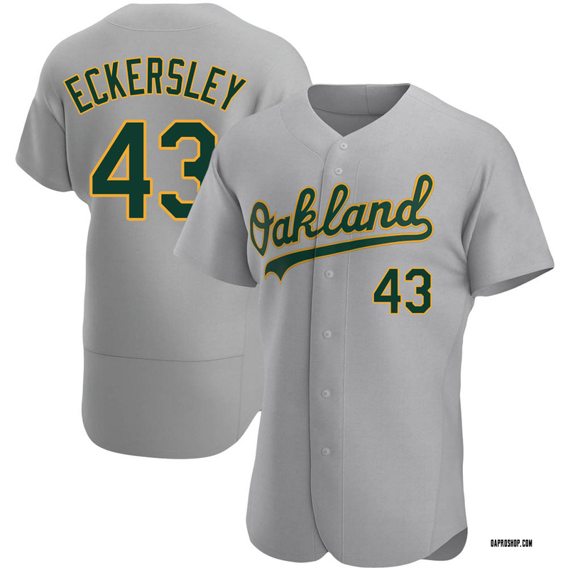 Dennis Eckersley Men's Oakland Athletics Road Jersey - Gray Authentic