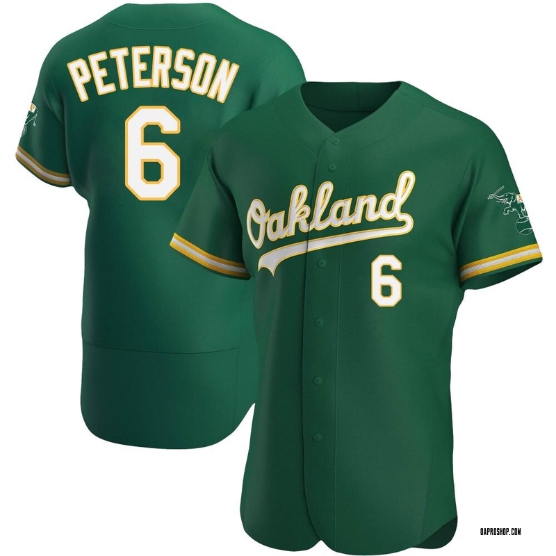 Jace Peterson Men's Oakland Athletics Alternate Jersey - Kelly Green  Authentic