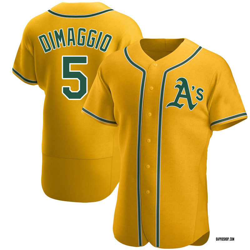 Joe Dimaggio Men's Oakland Athletics Alternate Jersey - Gold Authentic