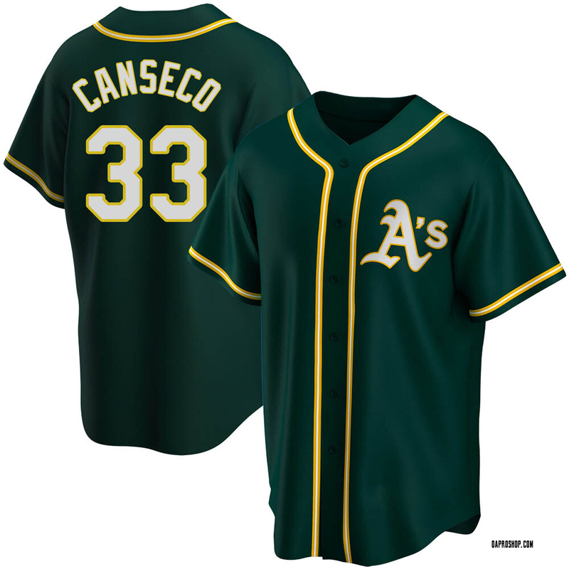 Jose Canseco Men's Oakland Athletics Alternate Jersey - Green Authentic