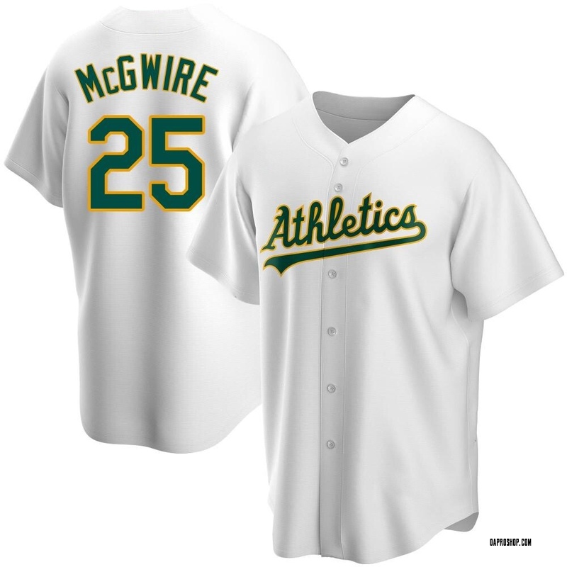 Mark McGwire Youth Oakland Athletics Home Jersey - White Replica