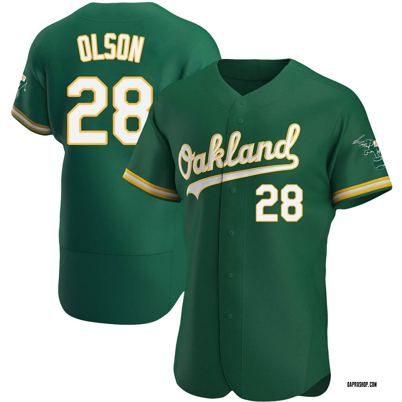 Matt Olson Men's Oakland Athletics Alternate Jersey - Kelly Green Authentic