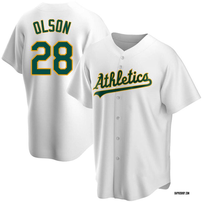 Matt Olson Youth Oakland Athletics Home Jersey - White Replica