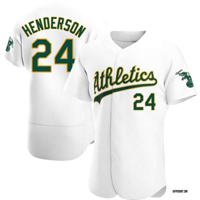 Rickey Henderson Men's Oakland Athletics Road Jersey - Gray Replica