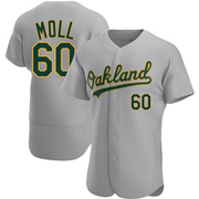 Sam Moll Men's Oakland Athletics Road Jersey - Gray Authentic